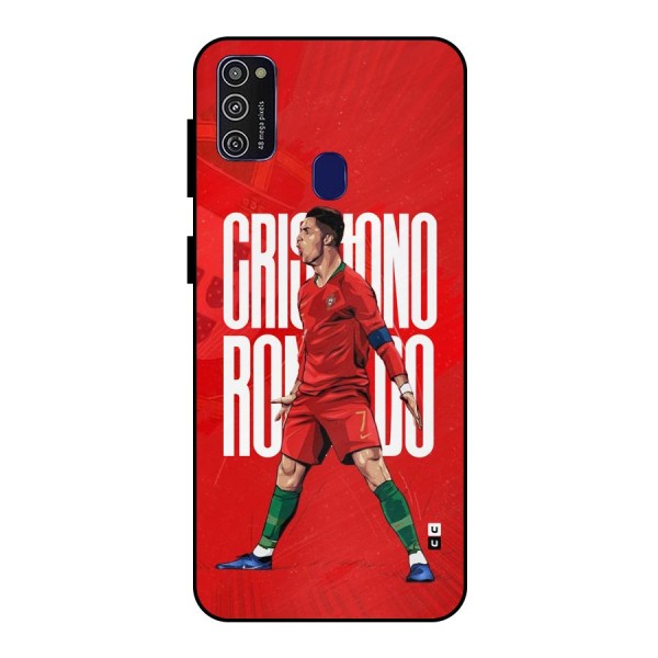 Soccer Star Roar Metal Back Case for Galaxy M21