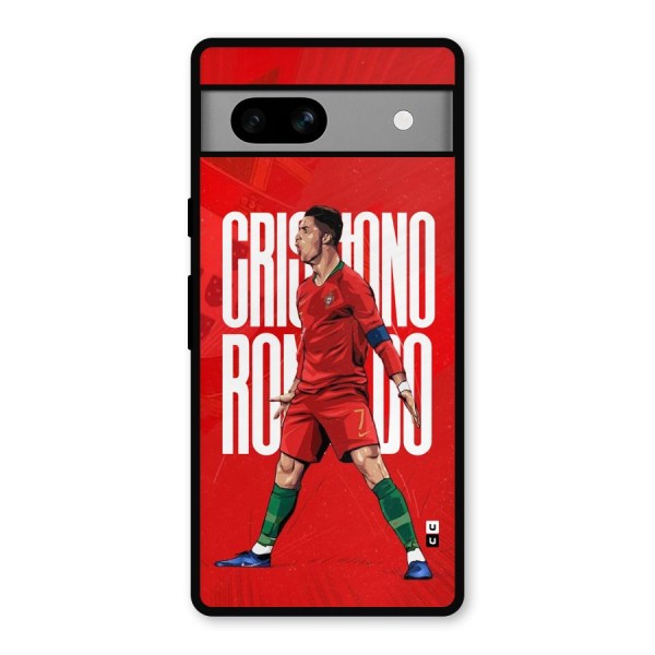 Soccer Star Roar Metal Back Case for Google Pixel 7a