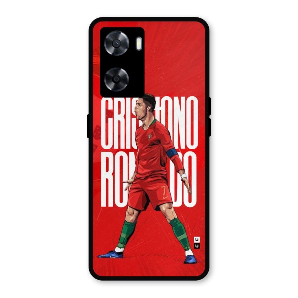 Soccer Star Roar Metal Back Case for Oppo A57 2022