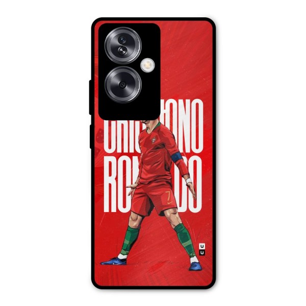 Soccer Star Roar Metal Back Case for Oppo A79 5G