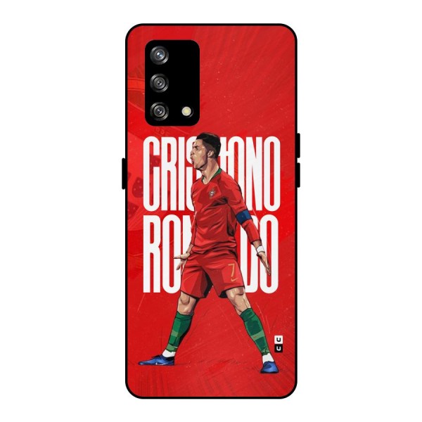 Soccer Star Roar Metal Back Case for Oppo F19