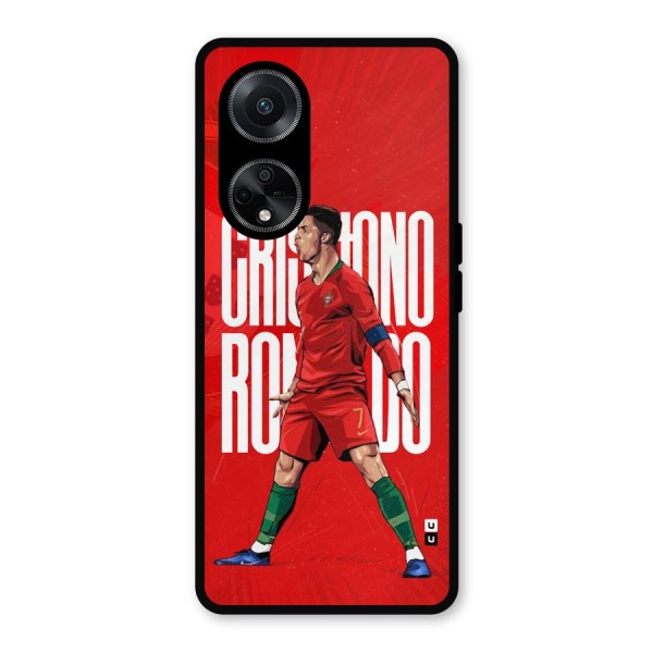 Soccer Star Roar Metal Back Case for Oppo F23