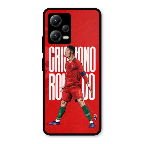 Soccer Star Roar Metal Back Case for Poco X5