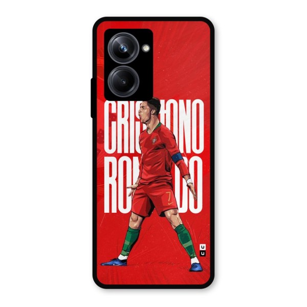 Soccer Star Roar Metal Back Case for Realme 10 Pro