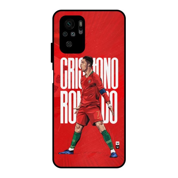 Soccer Star Roar Metal Back Case for Redmi Note 10