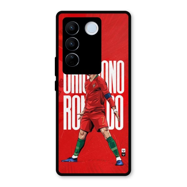 Soccer Star Roar Metal Back Case for Vivo V27 Pro