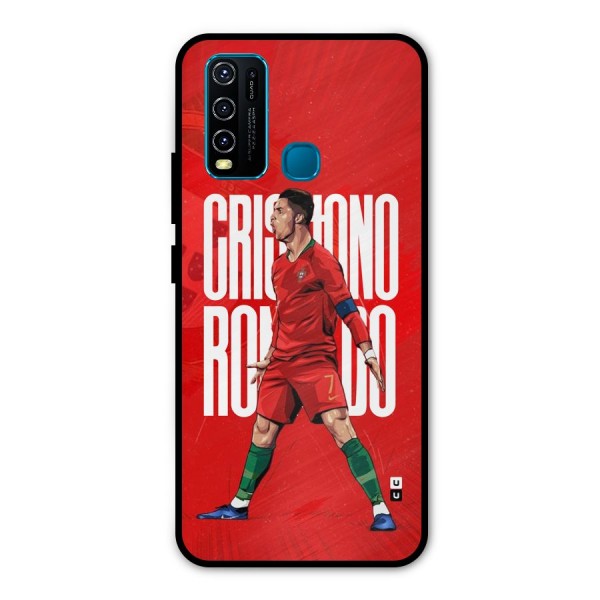 Soccer Star Roar Metal Back Case for Vivo Y30