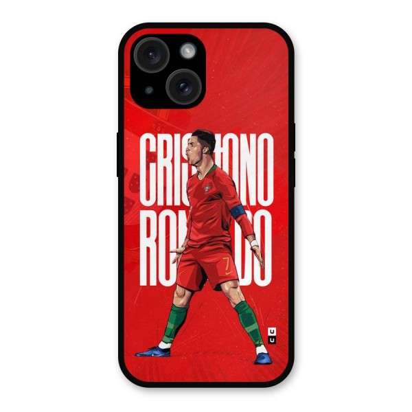 Soccer Star Roar Metal Back Case for iPhone 15