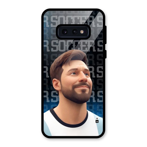 Soccer Star Smiles Glass Back Case for Galaxy S10e