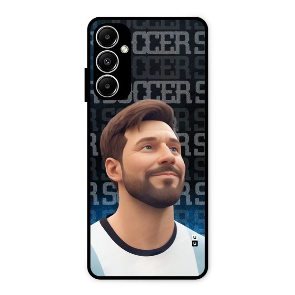 Soccer Star Smiles Metal Back Case for Galaxy A05s