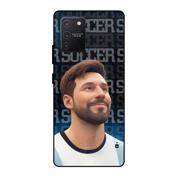 Soccer Star Smiles Metal Back Case for Galaxy S10 Lite