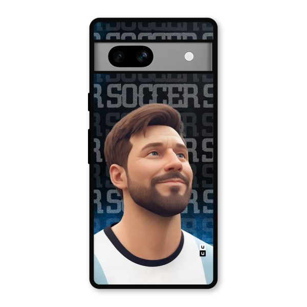 Soccer Star Smiles Metal Back Case for Google Pixel 7a