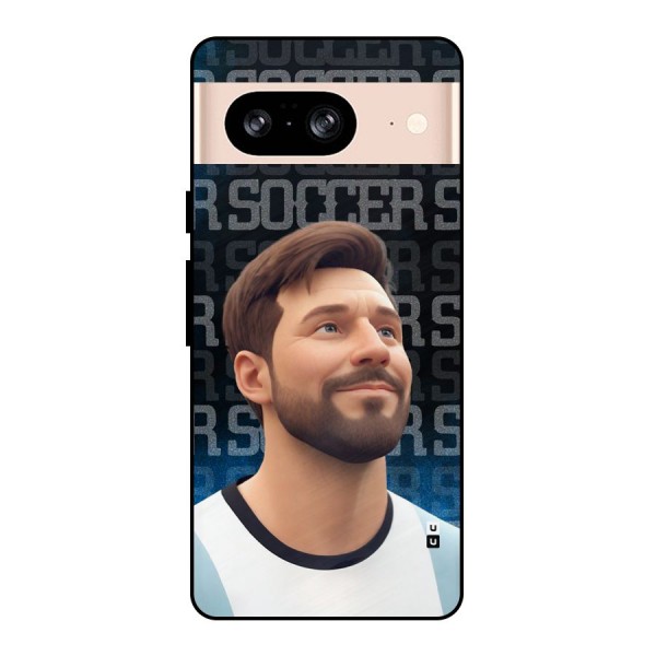 Soccer Star Smiles Metal Back Case for Google Pixel 8