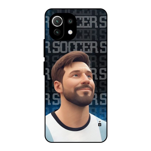 Soccer Star Smiles Metal Back Case for Mi 11 Lite