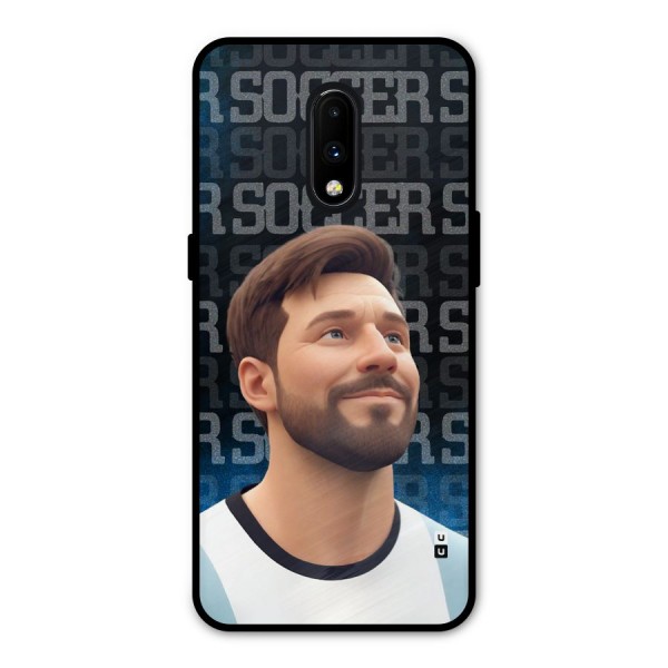 Soccer Star Smiles Metal Back Case for OnePlus 7