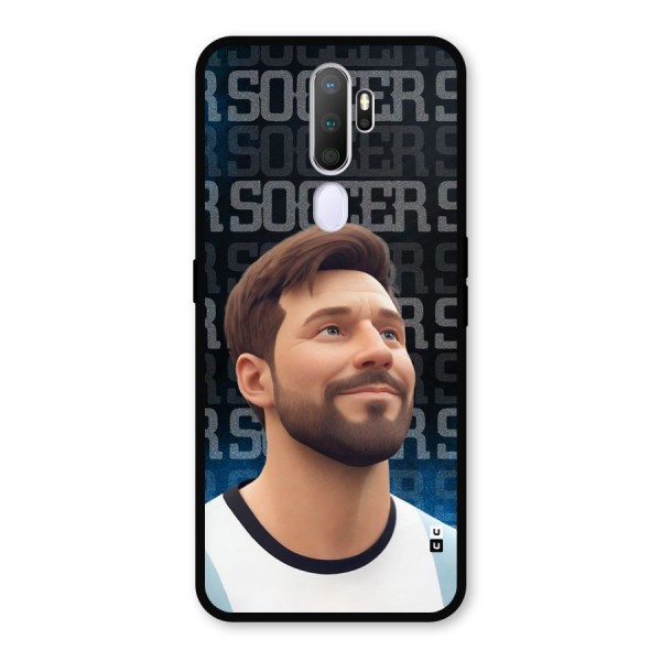 Soccer Star Smiles Metal Back Case for Oppo A9 (2020)