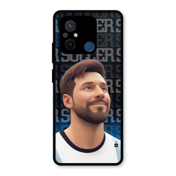 Soccer Star Smiles Metal Back Case for Poco C55