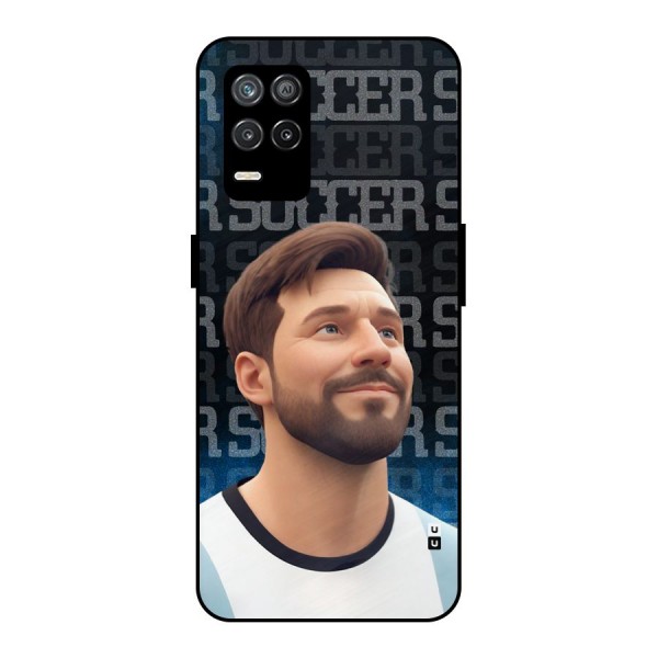 Soccer Star Smiles Metal Back Case for Realme 8s 5G