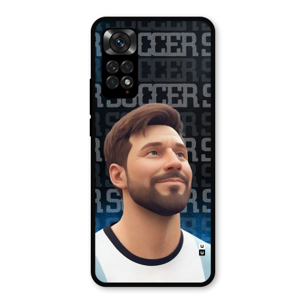 Soccer Star Smiles Metal Back Case for Redmi Note 11