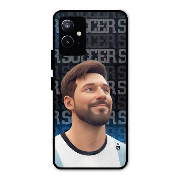 Soccer Star Smiles Metal Back Case for Vivo T1 5G