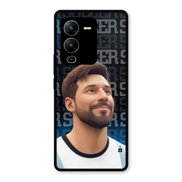 Soccer Star Smiles Metal Back Case for Vivo V25 Pro