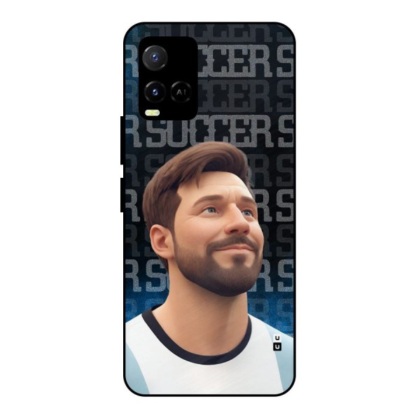 Soccer Star Smiles Metal Back Case for Vivo Y21 2021