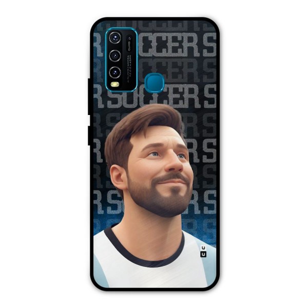 Soccer Star Smiles Metal Back Case for Vivo Y50