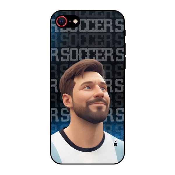 Soccer Star Smiles Metal Back Case for iPhone 7