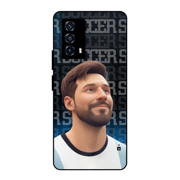 Soccer Star Smiles Metal Back Case for iQOO Z5