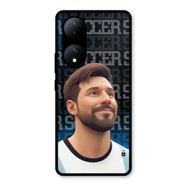 Soccer Star Smiles Metal Back Case for iQOO Z7