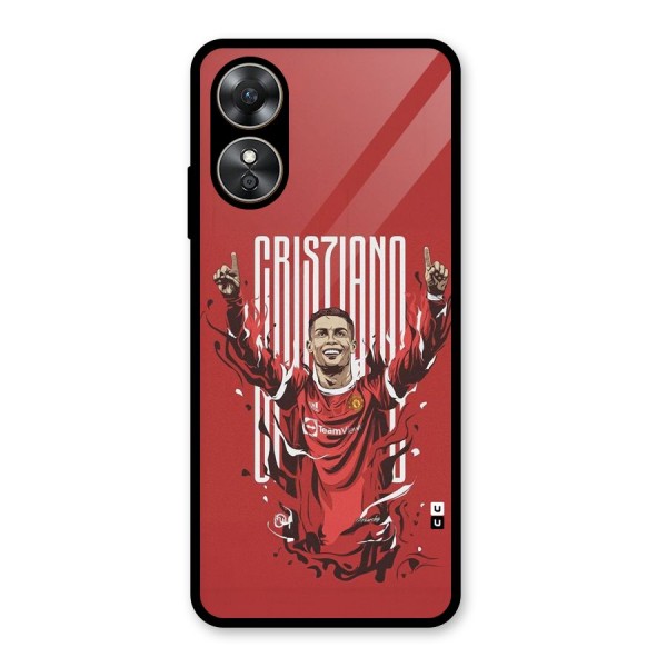 Soccer Star Victory Glass Back Case for Oppo A17