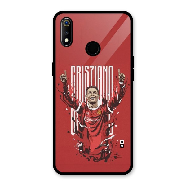 Soccer Star Victory Glass Back Case for Realme 3