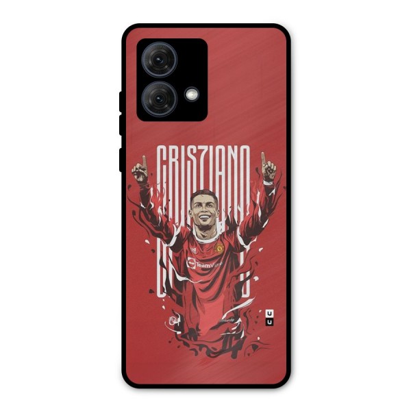 Soccer Star Victory Metal Back Case for Moto G84