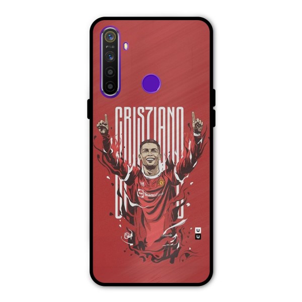 Soccer Star Victory Metal Back Case for Realme 5i