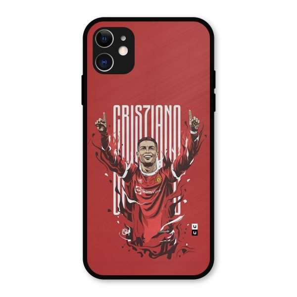 Soccer Star Victory Metal Back Case for iPhone 11