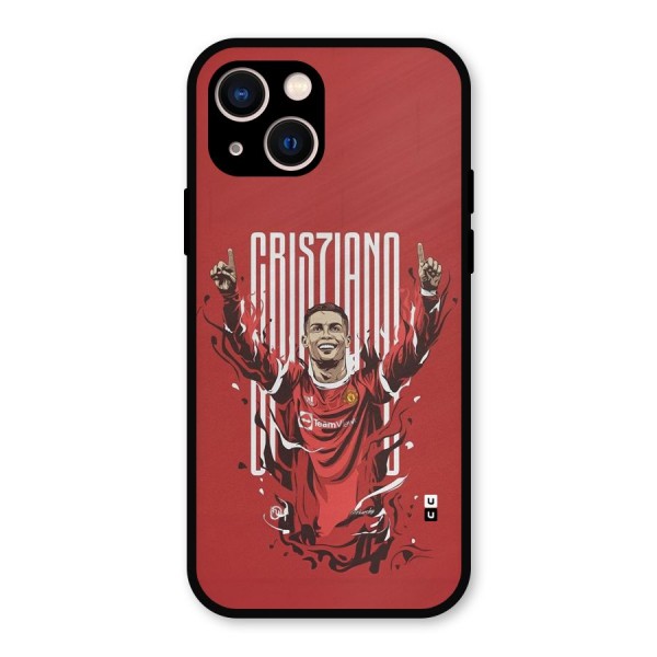 Soccer Star Victory Metal Back Case for iPhone 13