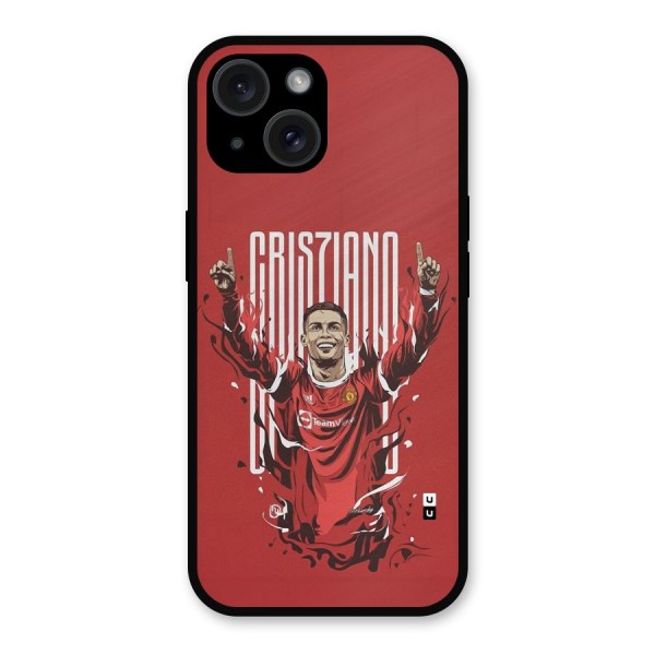 Soccer Star Victory Metal Back Case for iPhone 15