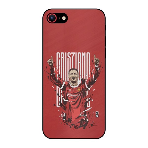 Soccer Star Victory Metal Back Case for iPhone 8