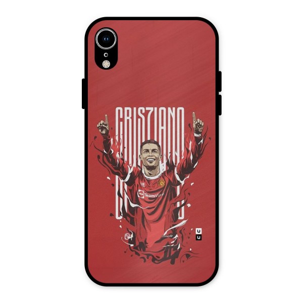 Soccer Star Victory Metal Back Case for iPhone XR