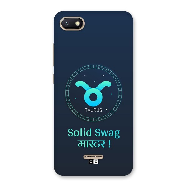 Solid Tauras Back Case for Redmi 6A