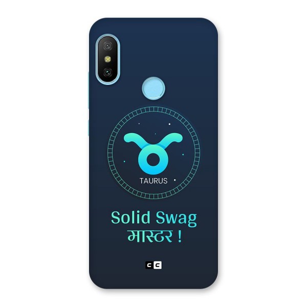 Solid Tauras Back Case for Redmi 6 Pro