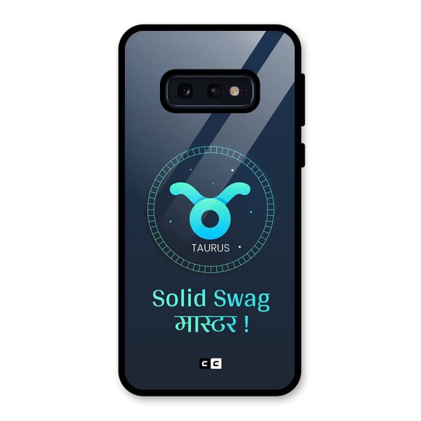 Solid Tauras Glass Back Case for Galaxy S10e