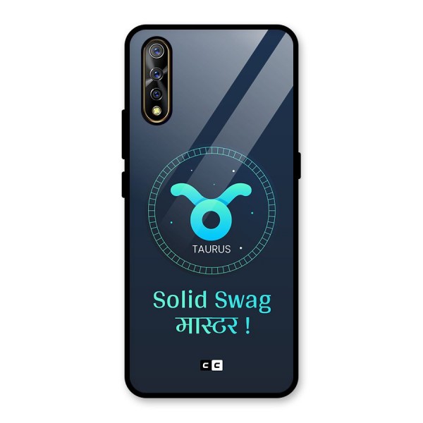 Solid Tauras Glass Back Case for Vivo Z1x