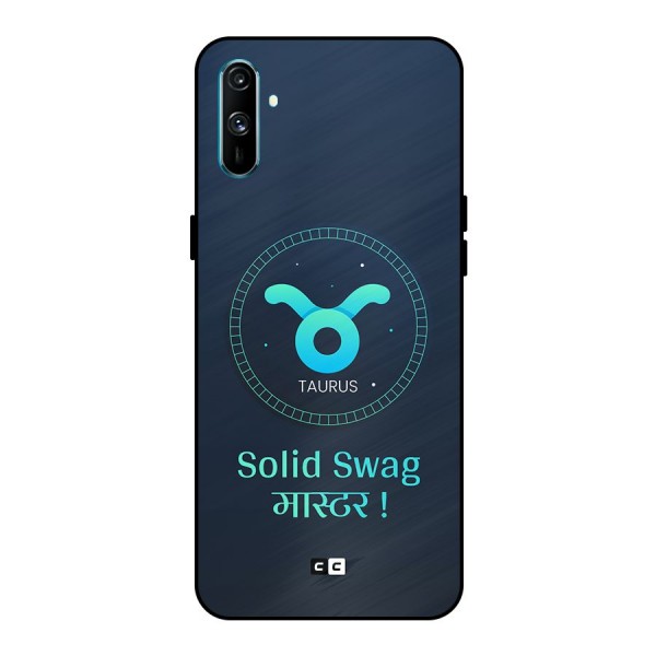 Solid Tauras Metal Back Case for Realme C3