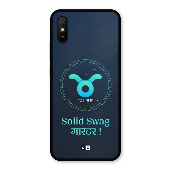 Solid Tauras Metal Back Case for Redmi 9i