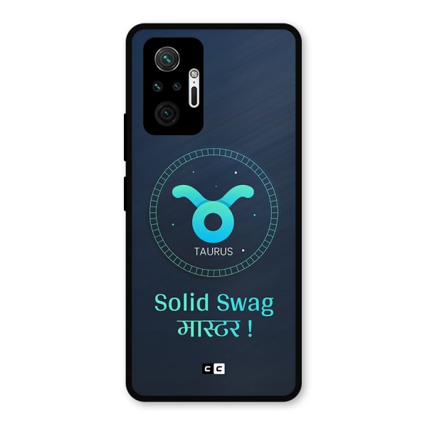 Solid Tauras Metal Back Case for Redmi Note 10 Pro