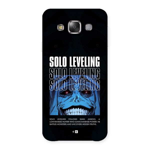 Solo Leveling Typo Back Case for Galaxy E7