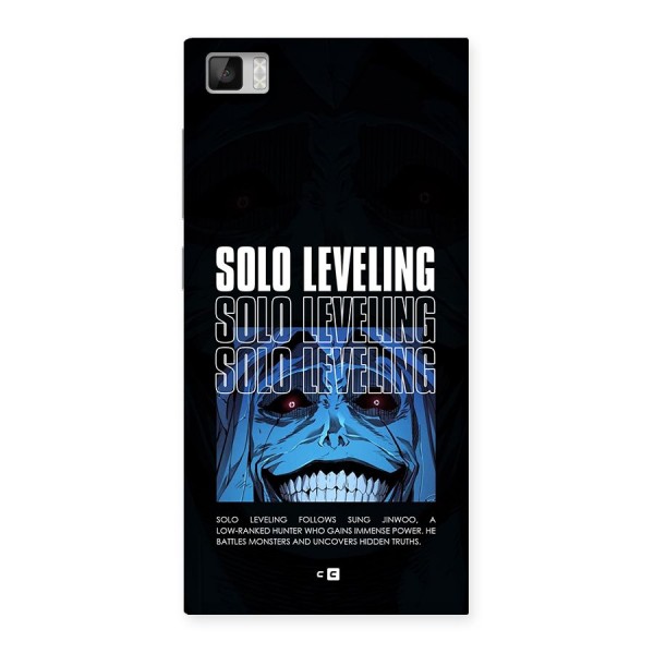 Solo Leveling Typo Back Case for Mi3