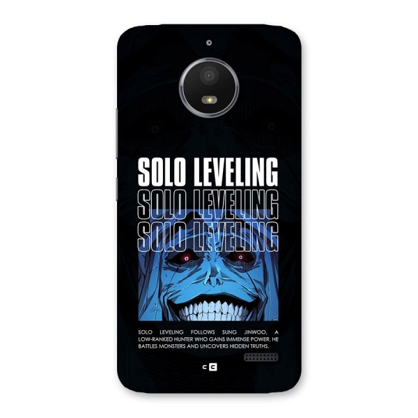 Solo Leveling Typo Back Case for Moto E4