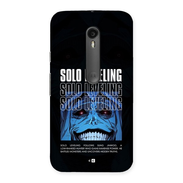 Solo Leveling Typo Back Case for Moto G3